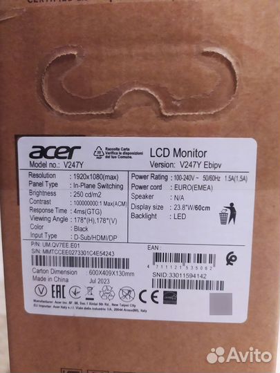 Монитор Acer 23.8