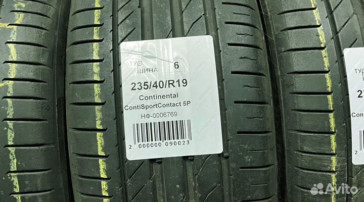 Continental ContiSportContact 5P 235/40 R19 94Y