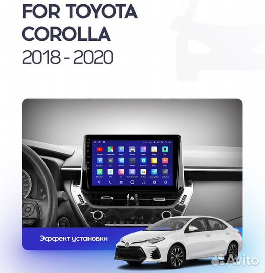 Штатная магнитола на Toyota Corolla 2018+