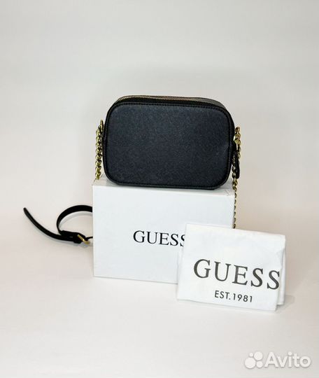 Сумка guess кроссбоди черная