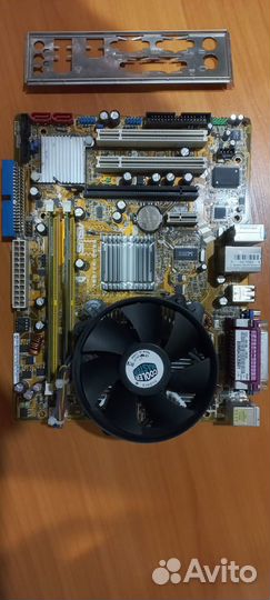 Комплект s775 asus P5GC-MX/GBL + Intel Pentium DDR