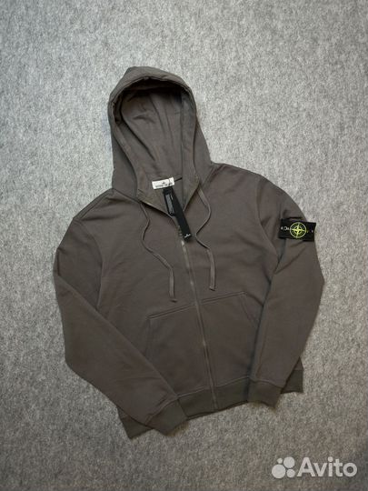 Зип худи Stone Island серая