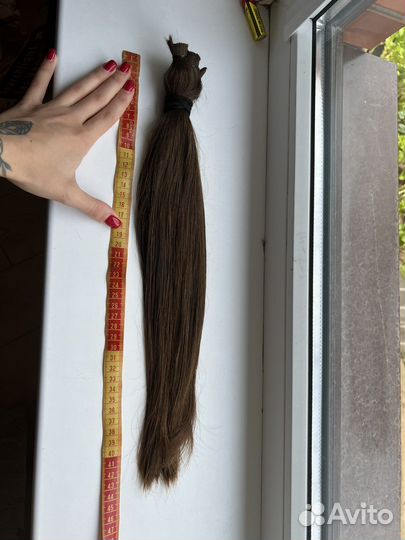 Волосы натуральные срез