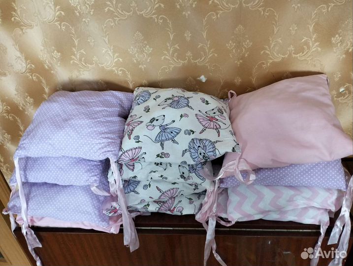 Бортики в детскую кроватку бу