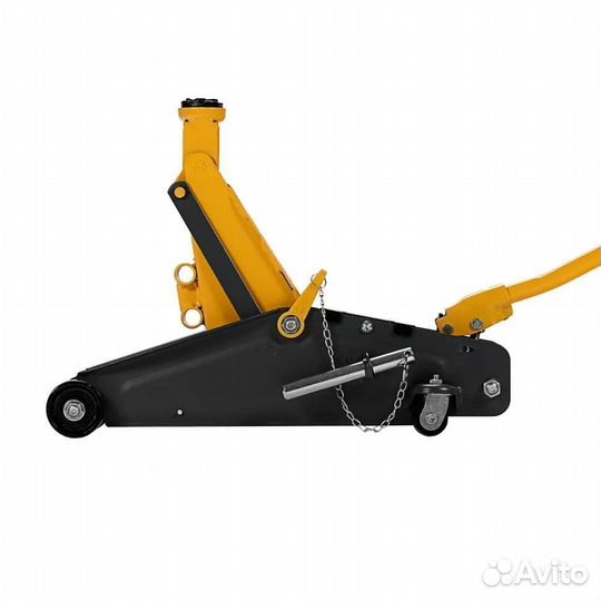 Домкрат Denzel подкатной с фиксатором, 2,8т, 135-3