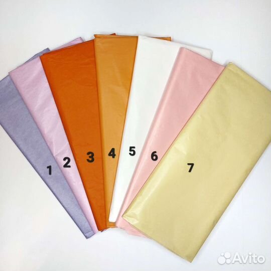 Бумага тишью, 10 листов, в ассортименте