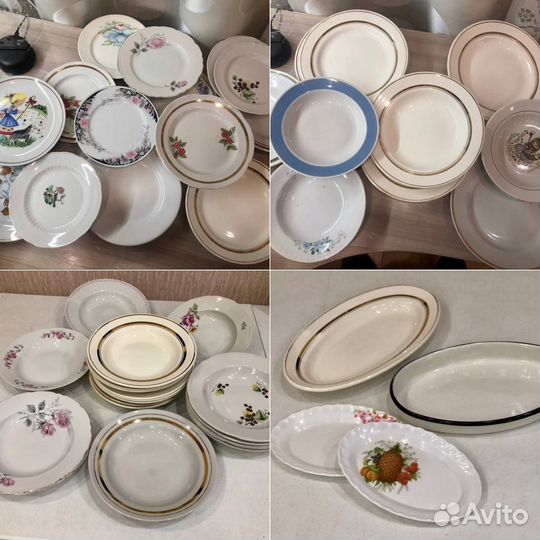 Тарелки блюдо СССР столовая посуда