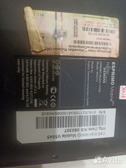 Fujitsu Siemens Esprimo Mobile V5545