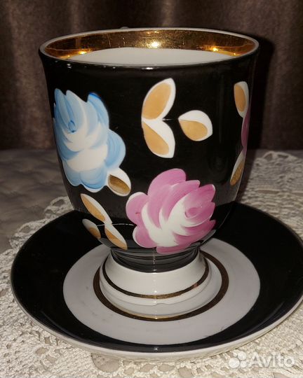 Чашка с блюдцем дулево