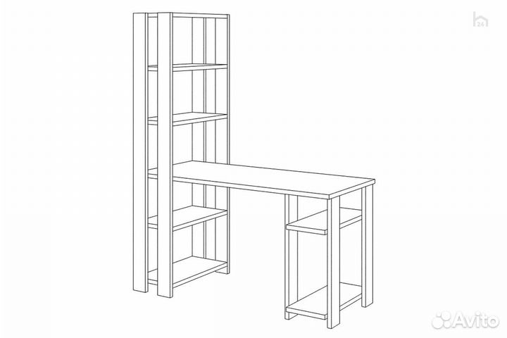 Стол компьютерный Slim стн-180/140 К
