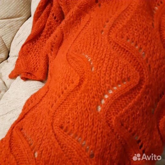 Шарф вязанный длинный женский