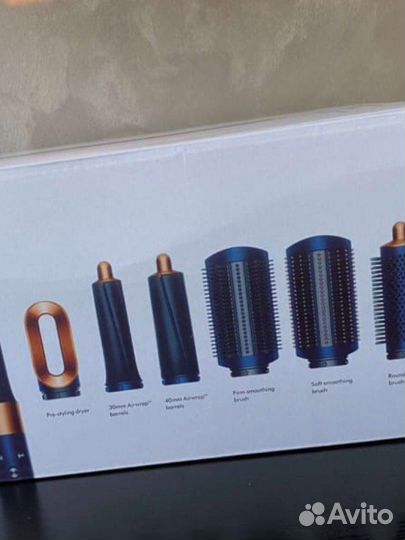 Стайлер dyson airwrap complete синий