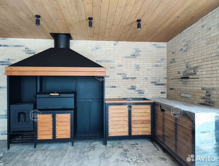 Мангальный комплекс, печь, мангал, зона барбекю