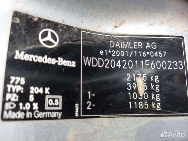 Порог правый Mercedes C W204 2010