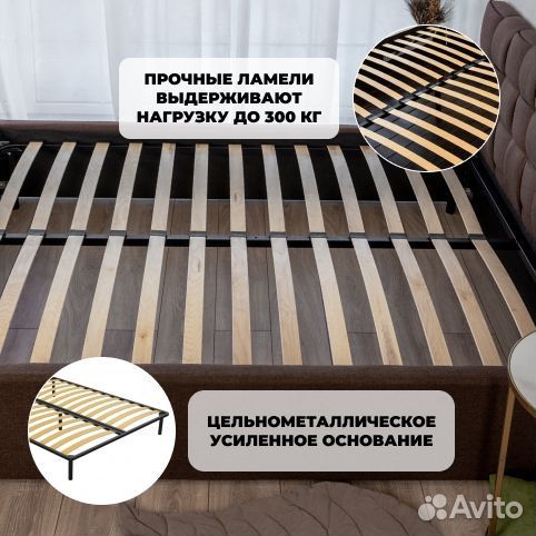 Кровать двухспальная 140х200 с подъемным механизмо