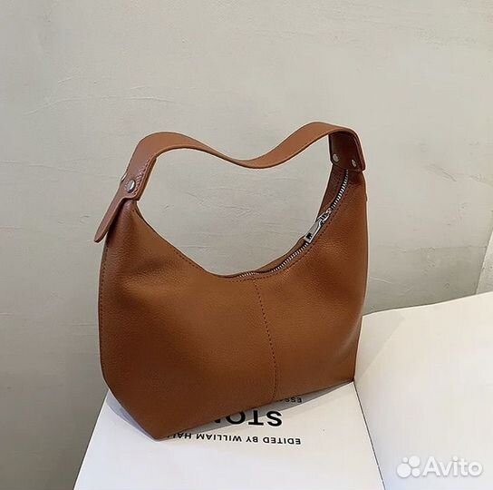 Сумка эко кожа (новая) коричневая