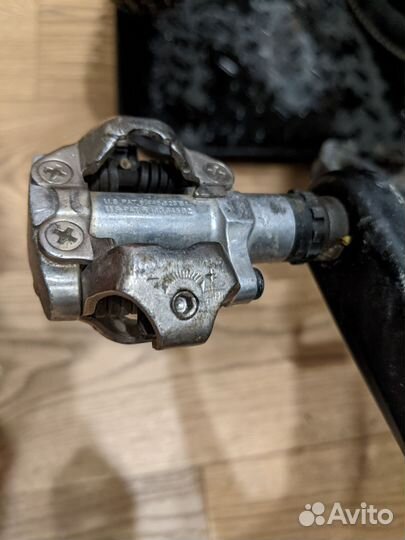 Контактные педали shimano m520 + шипы