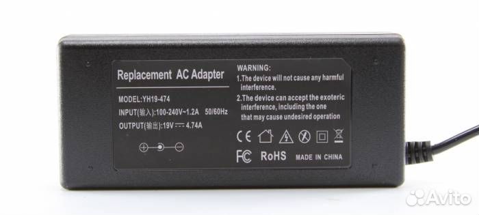 Блок питания для ноутбука 19V 4,74A 5,5*2,5 (для A