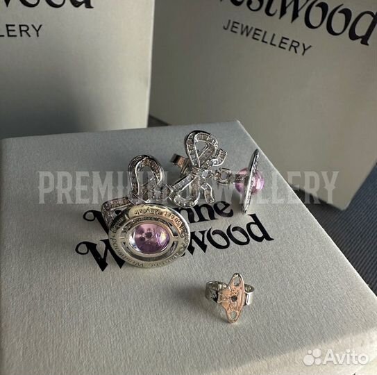 Vivienne Westwood серебряные серьги Octavie новые