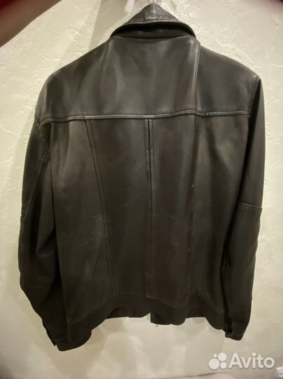 Мужская кожаная куртка vailent размер s