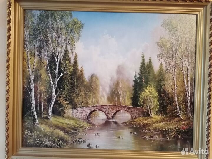 Картина маслом на холсте пейзаж