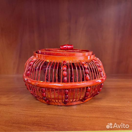 Конфетница шкатулка корзинка из бамбука 2 вида