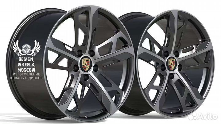 Кованные диски R21 на Porsche Taycan I