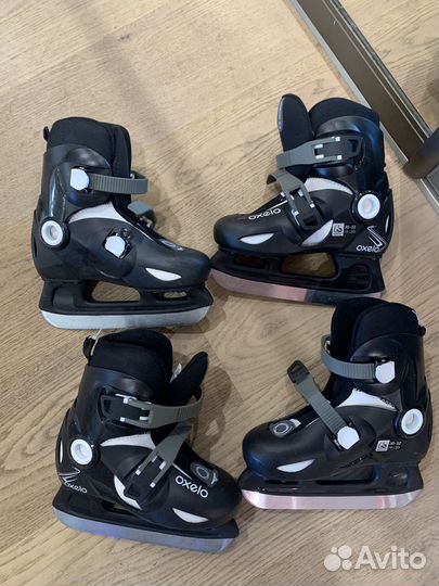 Коньки детские раздвижные р 30-32