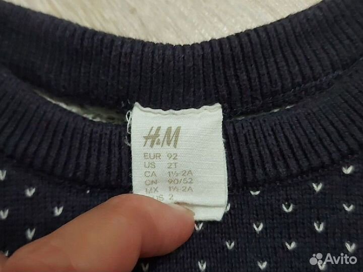 Свитер новогодний 92 H&M