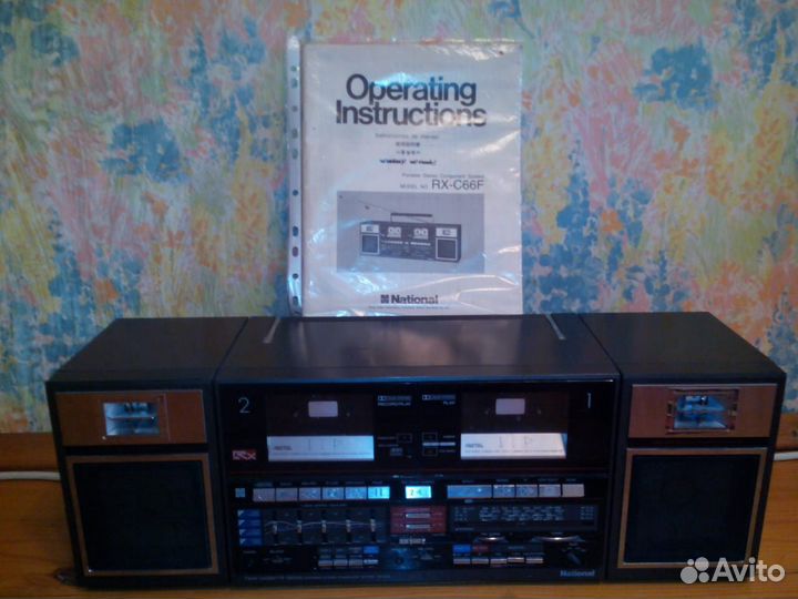 Винтажная японская магнитола Националь