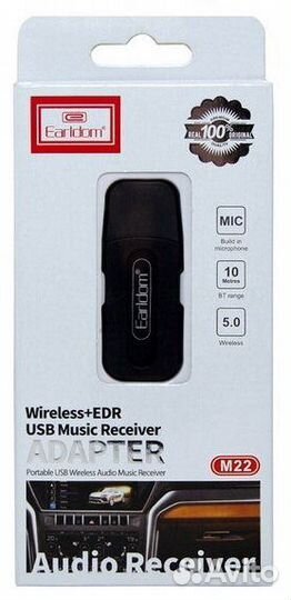 Bluetooth адаптер USB - 3.5мм Earldom ET-M22