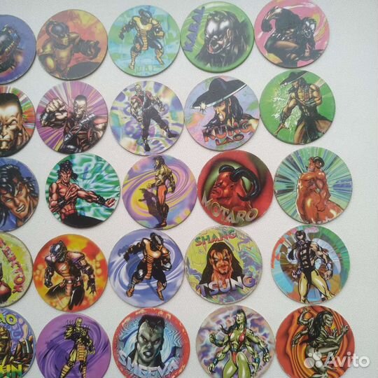 Фишки кепсы Mortal Kombat 3 Dunkin Caps 90е 00е