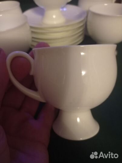 Сервизы чайно/кофейные, костяной фарфор лфз. Новые