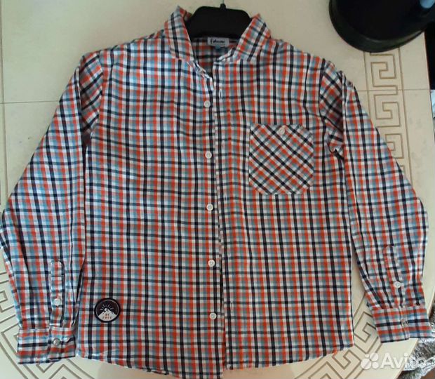 Рубашка в клетку для мальчика