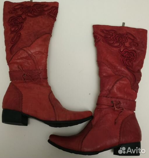 Сапоги натуральная кожа новые