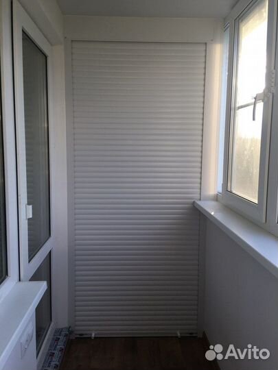 Шкаф с рольставнями на балкон на заказ с гарантией