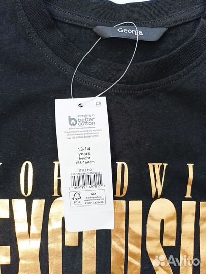 Новая футболка для девочки 158/164 George