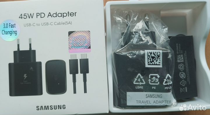 Быстрая зарядка samsung 45 W