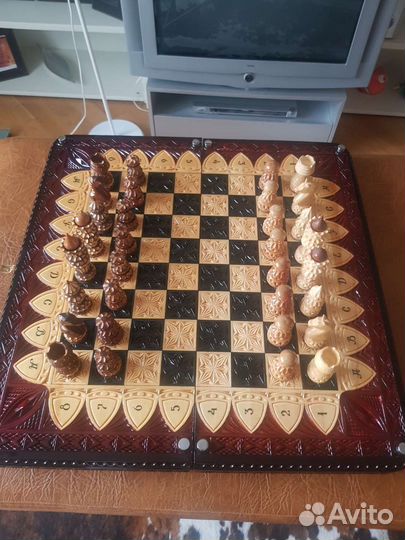 Шахматы, шашки, нарды 3 в 1