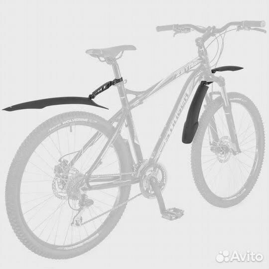 Велосипедные крылья STG GH-363F/R, 27.5-29