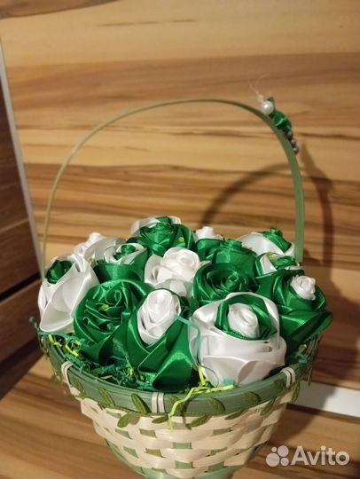 Букет из атласных лент