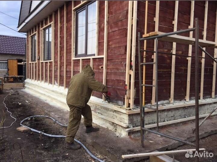 Утепление пенополиуретаном ППУ заполнение пустот