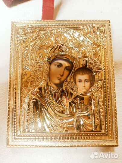 Икона, бархат, складень