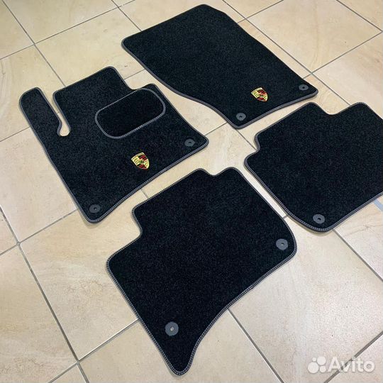 Коврики Porshce Cayenne ворсовые велюровые в салон