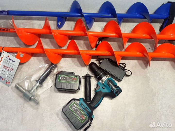 Шуруповерт для зимней рыбалки Heinhelper 6Ah 2 акб