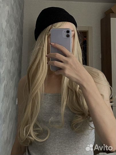 Парик блонд длинный
