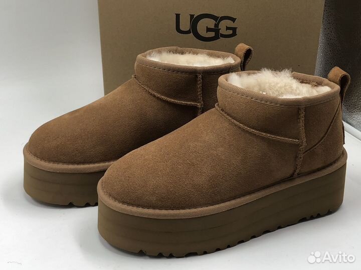 Угги Ugg Ultra Mini Platform Chestnut