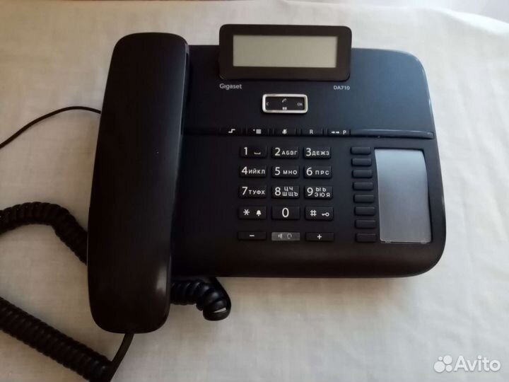 Телефон проводной Gigaset DA710 черный