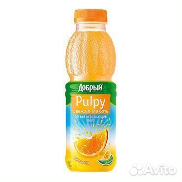 Напиток Добрый Палпи Апельсин 0,45л