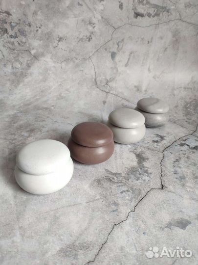 Подсвечник из бетона